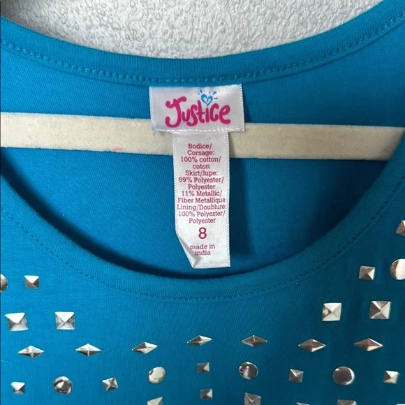 Justice Girls Blue Sleeveless Scoop Neck Maxi Dress - Picture 2 of 6